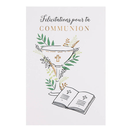 Carte communion Félicitations