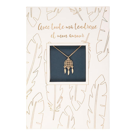 Carte bijou - Collier attrape-rêves