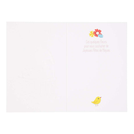 Carte de Pâques - Panier et oeufs
