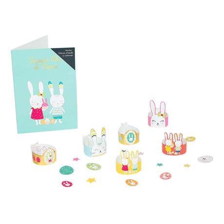 Carte de Pâques - Activité pour enfant - Décorations d'oeufs à colorier