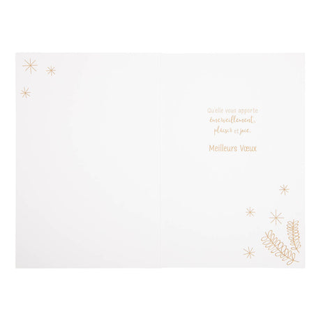 Carte de vœux Couronne de Noël