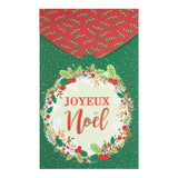 Carte de vœux Surprise Couronne Noël