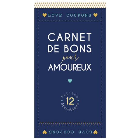 Carnet de bons pour les amoureux - 12 chèques