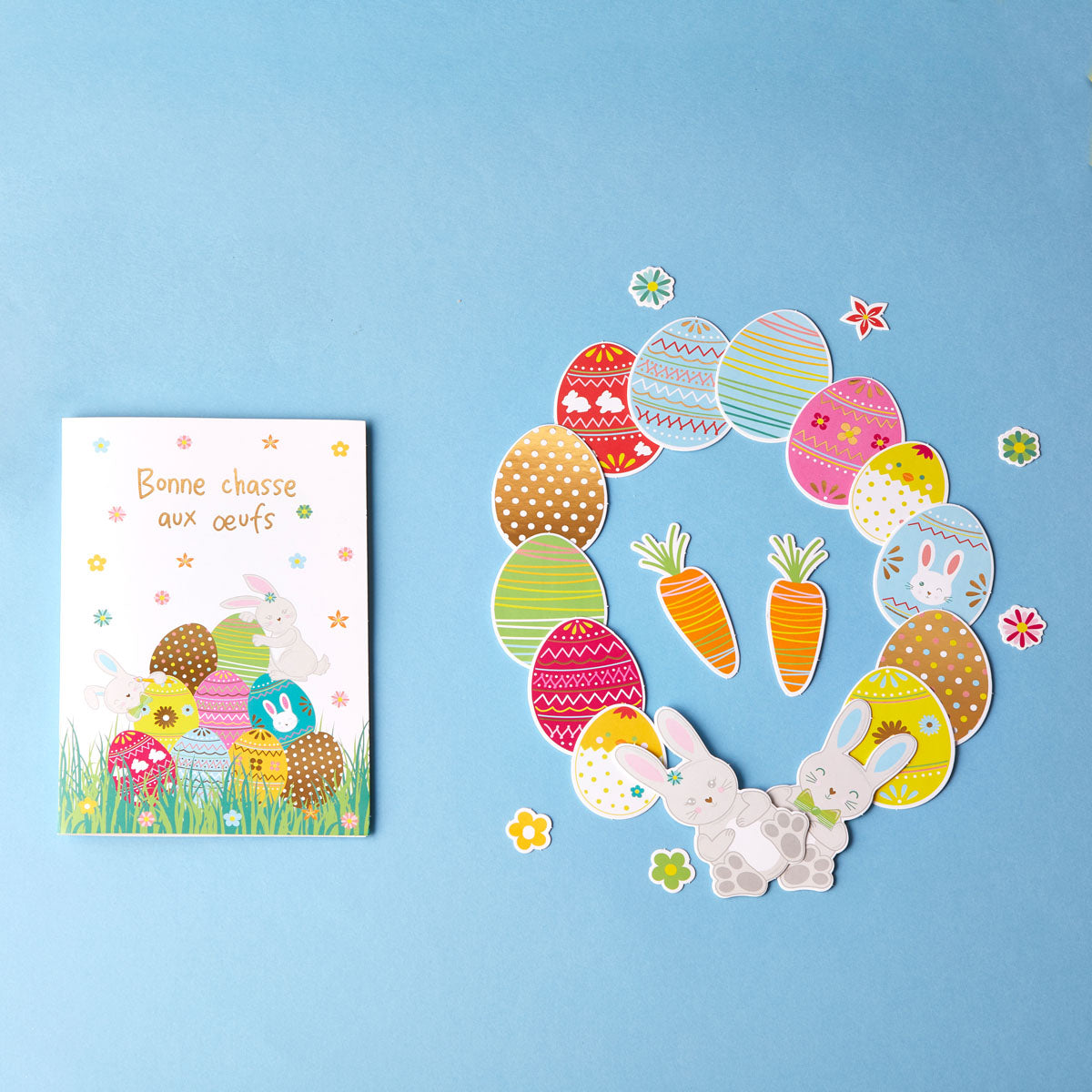 Tarjeta de Pascua - Actividad para niños - Corona para montar