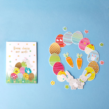 Tarjeta de Pascua - Actividad para niños - Corona para montar