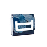 Porte-monnaie Femme à rabat en cuir - Bleu