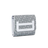 Porte-monnaie Femme à rabat en cuir - Gris