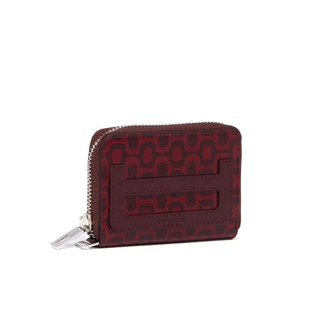 Porte-monnaie zippé Homme en cuir - Bordeaux